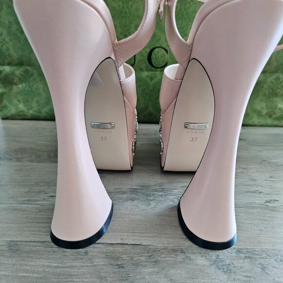 Gucci GG Pink Platform Heels - Picture 4 of 6